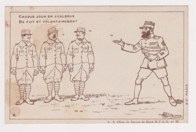 Carte anti paludeenne armee orient